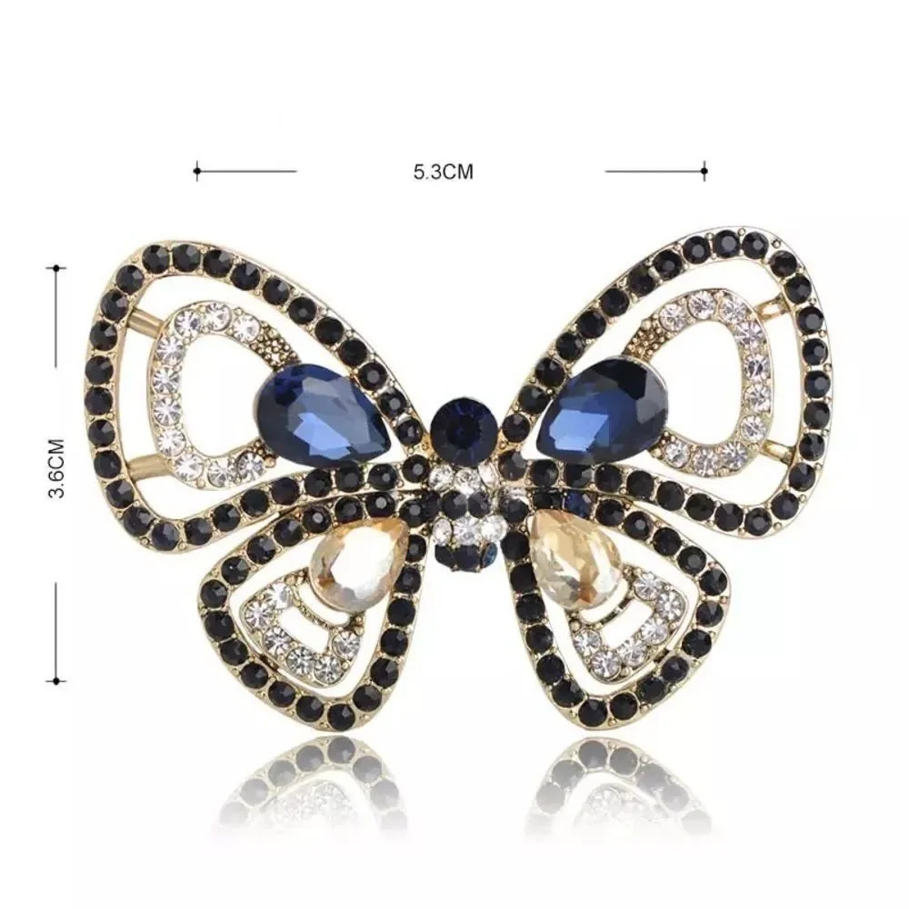 VQ Rhinestones Butterfly Brooch - Picture 4 of 7